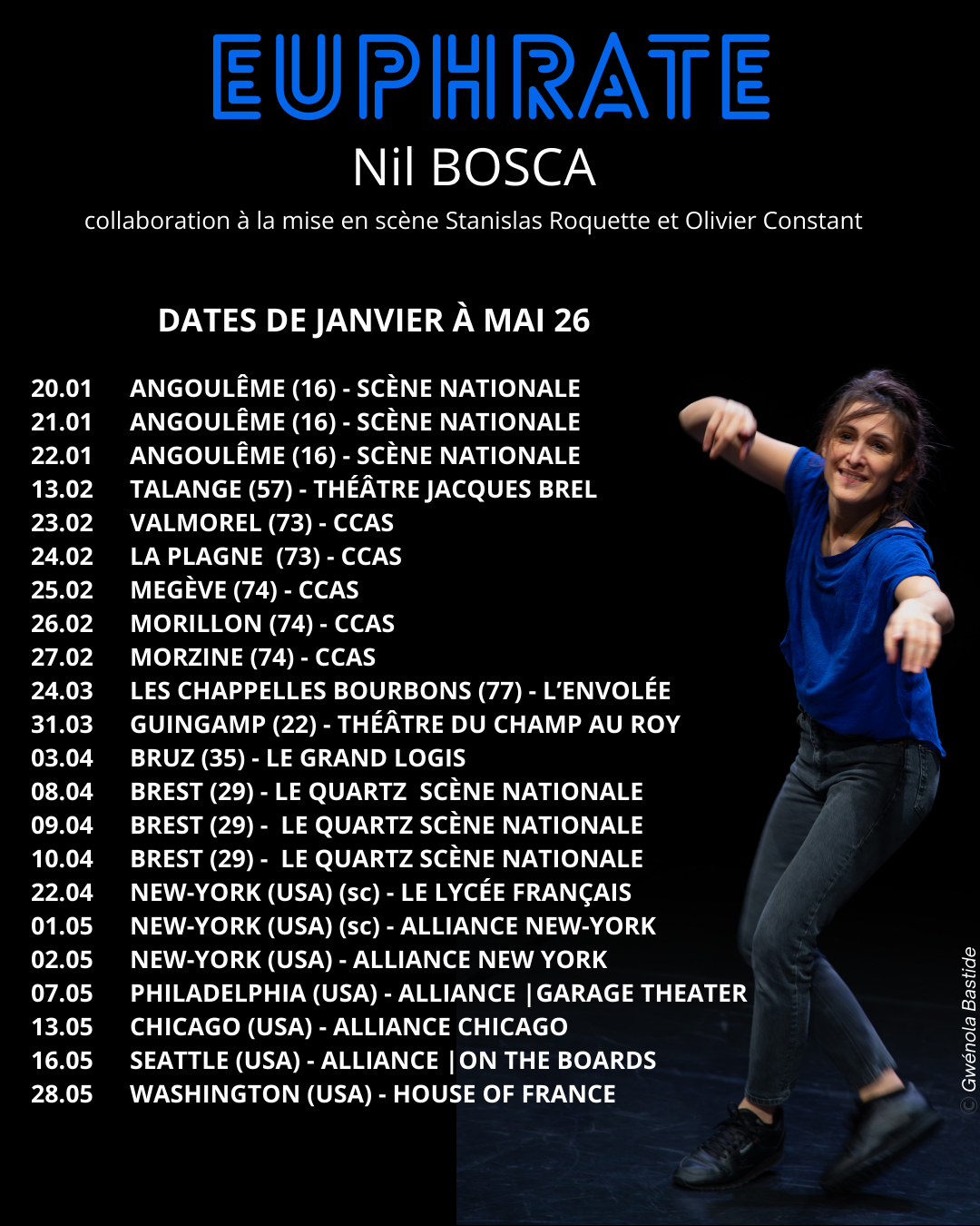 Flyer Euphrate - Tournée 25/26