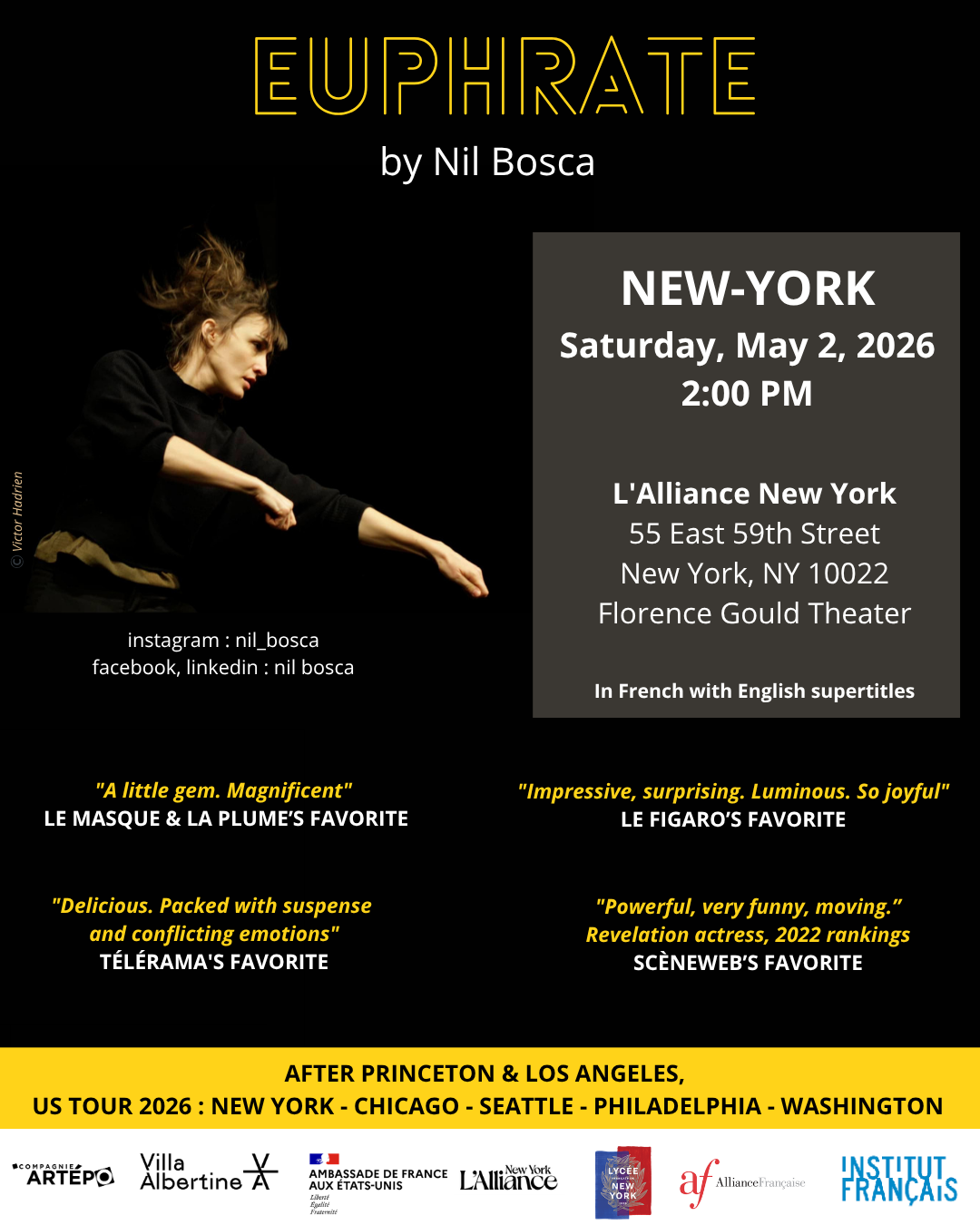 Flyer Euphrate - tournée NYC